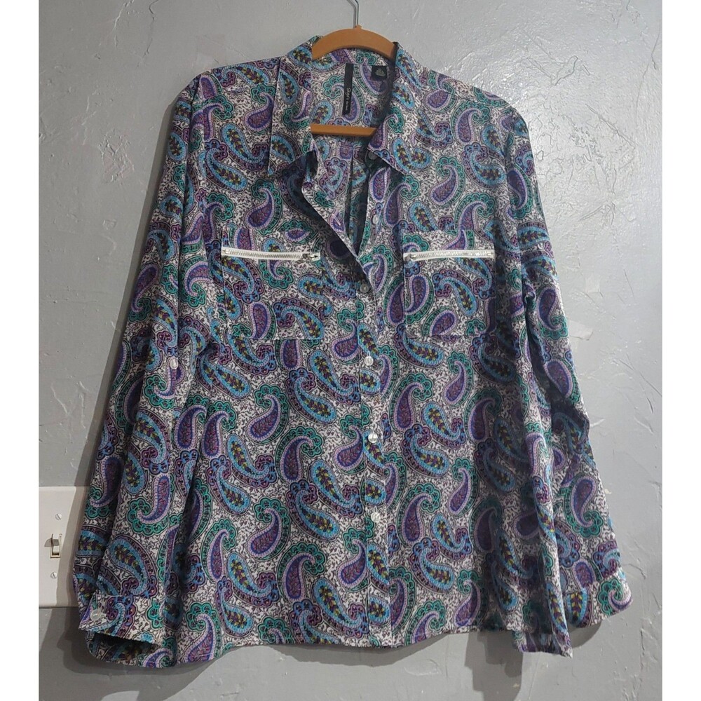 Skye's The Limited Tops Blouse Women's XL Polyester, 21.5 Inch Of Armp To Armp